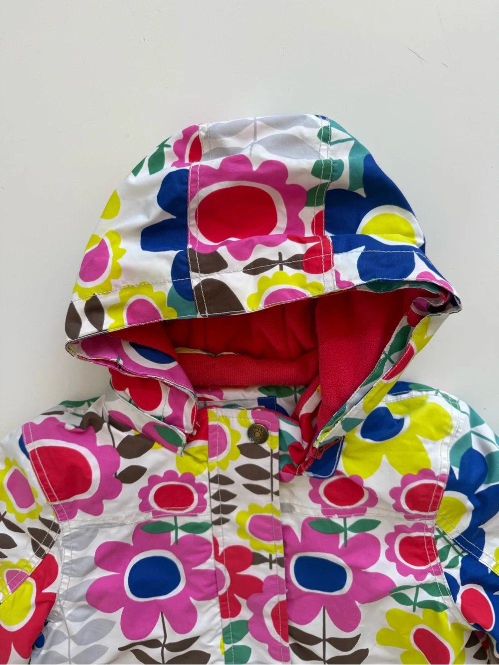Mini Boden Floral Winter Coat Size 6/7